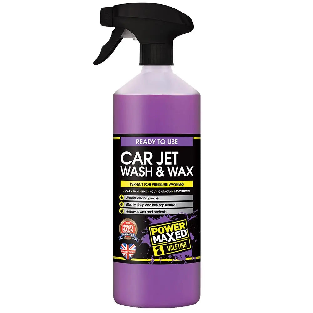 Power Maxed Car Jet Wash & Wax 1 Litre