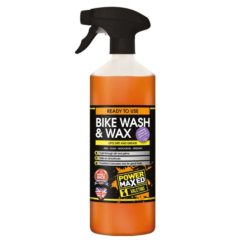 Power Maxed Bike Wash & Wax 1 Litre